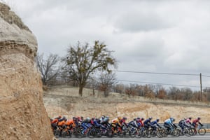 Konya, Turkey. Cyclists compete in the second stage of the Presidential Tour