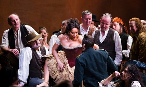 Elena Maximova  in Carmen in Francesca Zambello’s staging for the Royal Opera House.
