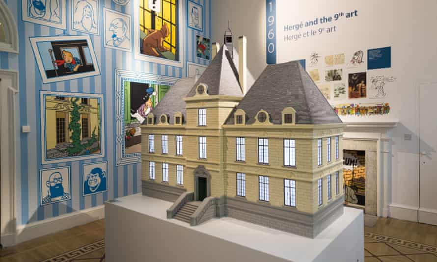 The model of Captain Haddock’s fictional home, Marlinspike Hall