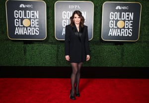 Co-host Tina Fey attends the 78th Annual Golden Globe Awards held at the Rainbow Room.