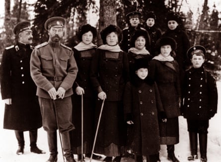 The Romanovs, Russia’s lat royal family, photographed here in 1916-7