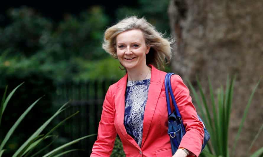 Liz Truss leaving 10 Downing Street after being appointed as environment secretary in 2014.