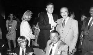 Donald Trump with father Fred, first wife Ivana and son Donald Jr