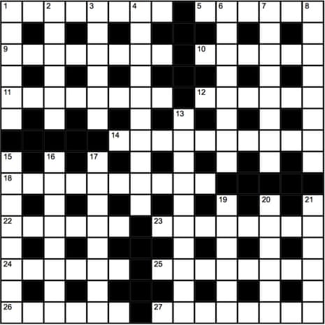 Genius crossword No 193 Crosswords The Guardian