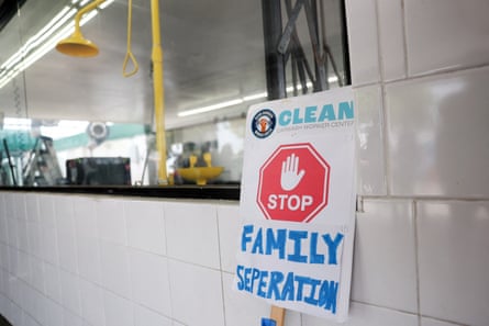 a sign in a car wash