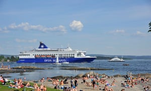 Copenhagen ferry in Oslo fjord