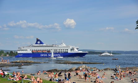 Copenhagen ferry in Oslo fjord