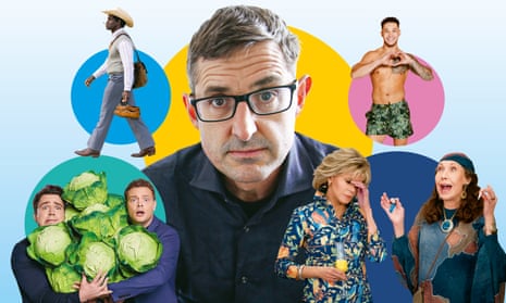 From left: Crackerjack!; Little America; Louis Theroux; Grace and Frankie; Love Island