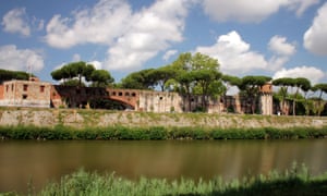 former and current castle park on the lungarno fibonacci in pisa