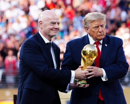 Gianni Infantino and Donald Trump