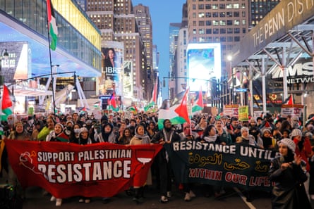 pro-palestine protest in New York