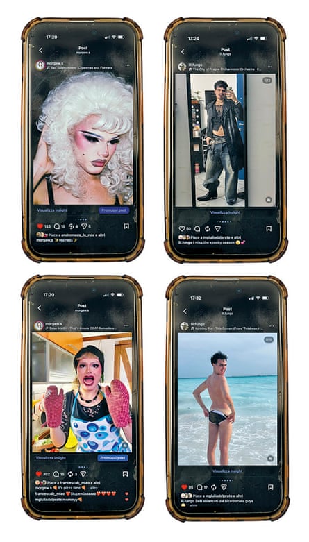 Images from Andrea's social media feeds