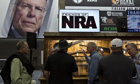 The National Rifle Association (NRA) annual meeting in Dallas, Texas, in 2018. 