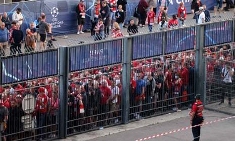 Liverpool fans were penned in before the 2022 Champions League final