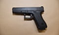 A Glock 9mm pistol such as the one that might have been used in at least two attacks in Merseyside.