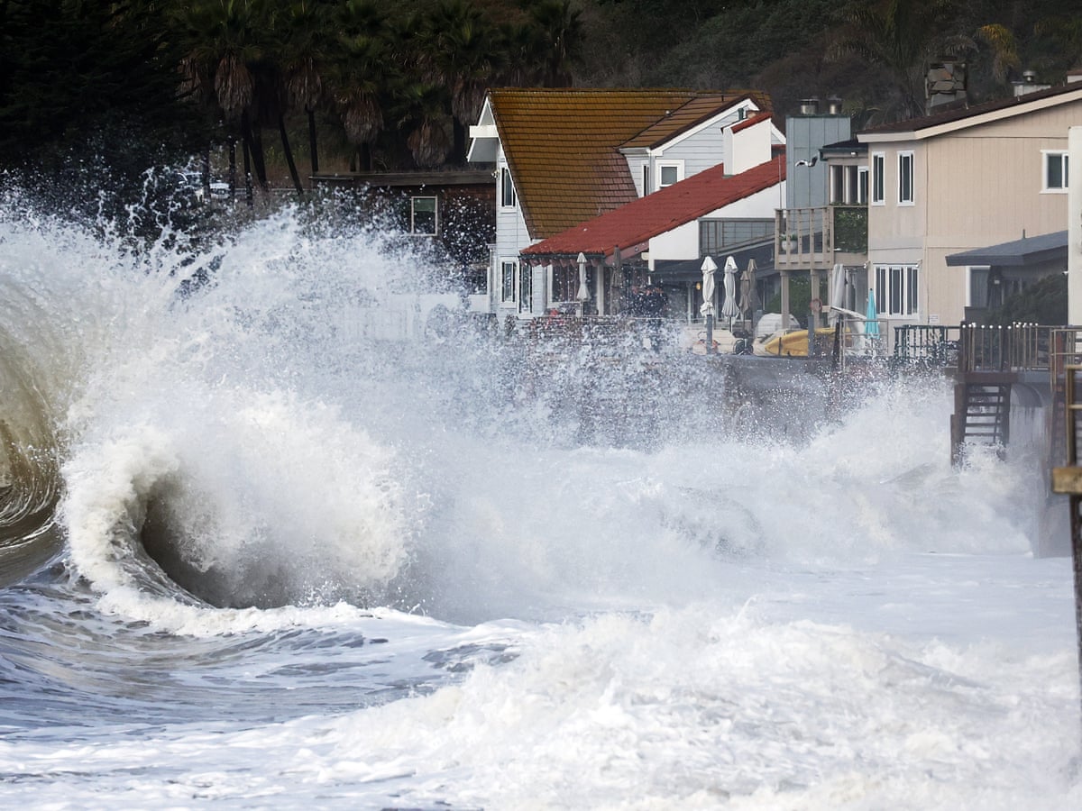 Strong waves trigger evacuation alerts on California coast on third day of storms | California | The Guardian