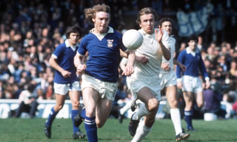 Kevin Beattie in action for Ipswich Town.