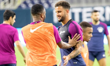 Manchester City players including Kyle Walker will fly out to Spain for a training camp after the Premier League season has begun.