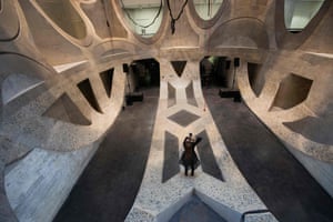 The basement level in Zeitz-Mocaa in Cape Town, South Africa.