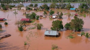 Buzi, Mozambique: Tropical Cyclone Eloise made landfall with flooding and wind speeds of 100mph.