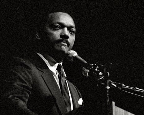 American black civil rights leader and former presidential candidate Jesse Jackson