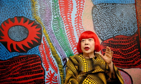 Yayoi Kusama speaks to journalists in Tokyo before the opening of a new museum dedicated to her work.