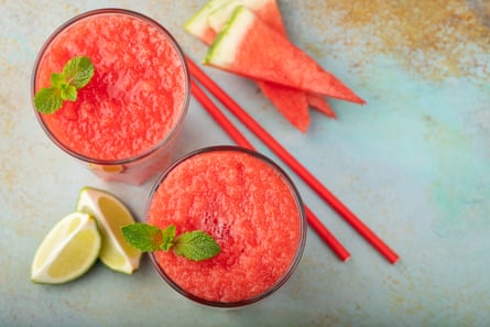 Watermelon granitas.