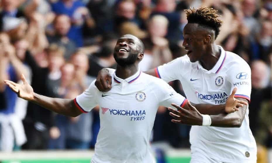 Fikayo Tomori, left, and Tammy Abraham scored four Chelsea goals between them against Wolves.