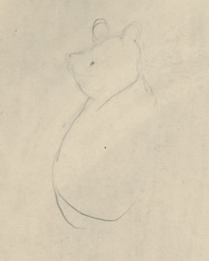 EH Shepard’s first known drawing of Winnie-the-Pooh