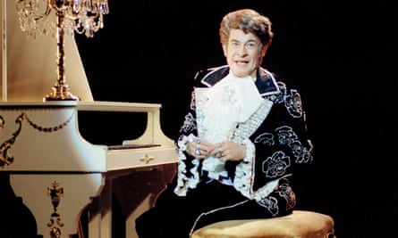 Baxter sending up Liberace on his ITV show