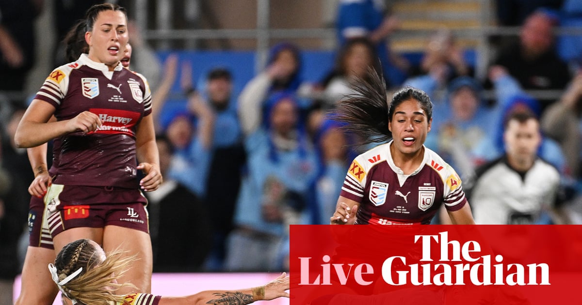 Women’s State of Origin players contest the ball during Game 3