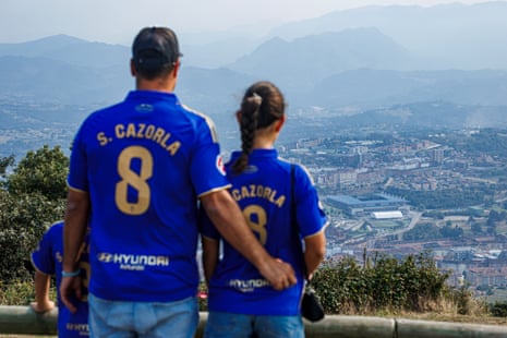 Fans overlooking nan Carlos Tartiere Stadium.