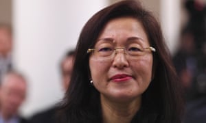 The newly elected Liberal MP for Chisholm, Gladys Liu, during a Coalition party room meeting in Canberra on Tuesday
