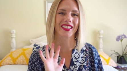Ruby Franke waves and smiles for the camera.