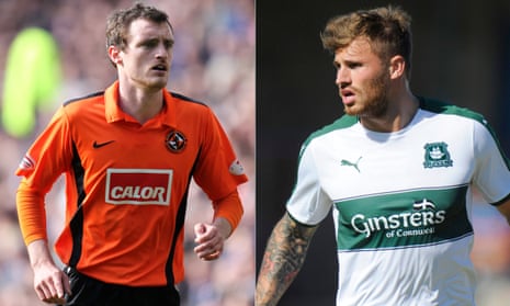 David Robertson, previously of Dundee United (left), and David Goodwillie of Plymouth Argyle