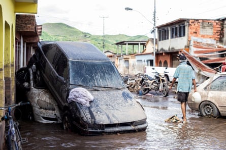 Floods devastate the town of Cumanacoa in Venezuela after the passage of Hurricane Beryl.