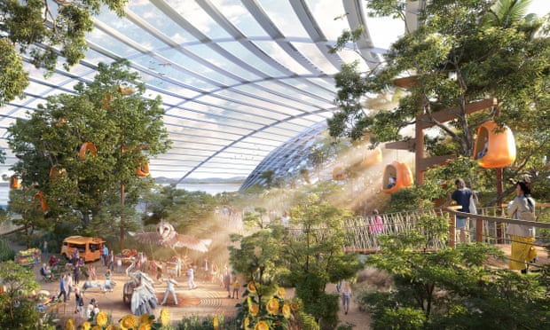 Artist’s impression of the interior of Eden Project North.