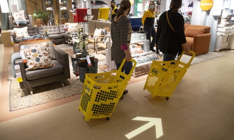 Shoppers in an Ikea store in Geneva, Switzerland