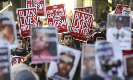 A Black Lives Matter protest in Seattle in November 2015.