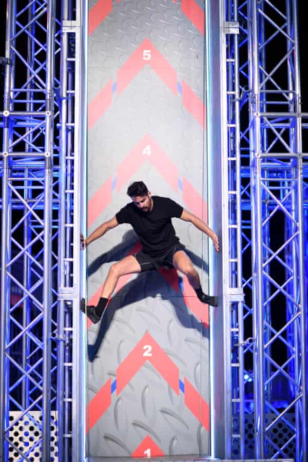 Alex Matthews in the first semi-final of Australian Ninja Warrior.