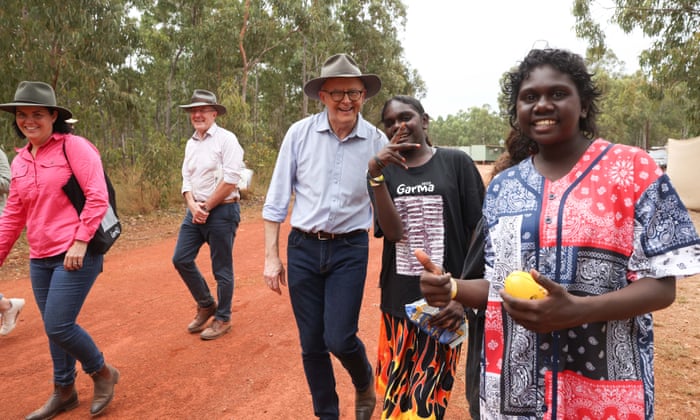 Prime minister Anthony Albanese during the Garma festival