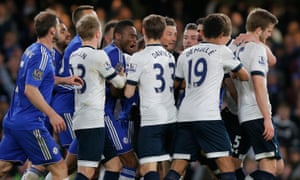 Leicester Celebrate First Title After Chelsea Recover For Tottenham Draw Football The Guardian