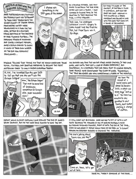 Ange wins the Europa League V2, panel 1
