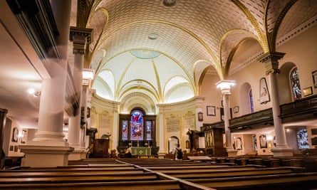 Interior of Québec's Holy Trinity Cathedral.