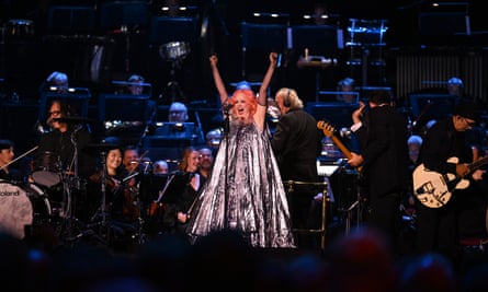Garbage performing at the Sound of 007 concert at the Royal Albert Hall on 4 October