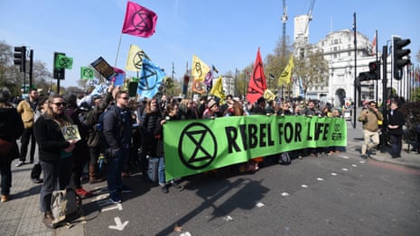 Extinction Rebellion activists cause disruption across London in climate change protests – video