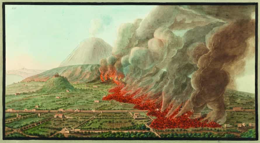 Eruption … an illustration by William Hamilton at Oxford’s Bodleian Library.