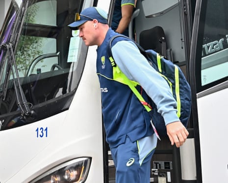 Matt Renshaw will resume Australia’s first innings with captain Pat Cummins