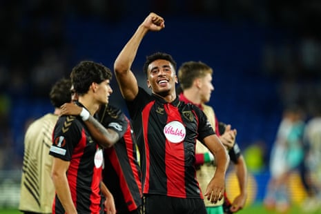 Real Sociedad 1-2 Bournemouth, Crystal Palace 4-0 Lech Poznan, and more: Europa League – live