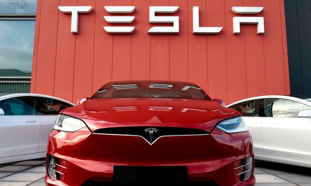The Tesla showroom and service center in Amsterdam on October 23, 2019